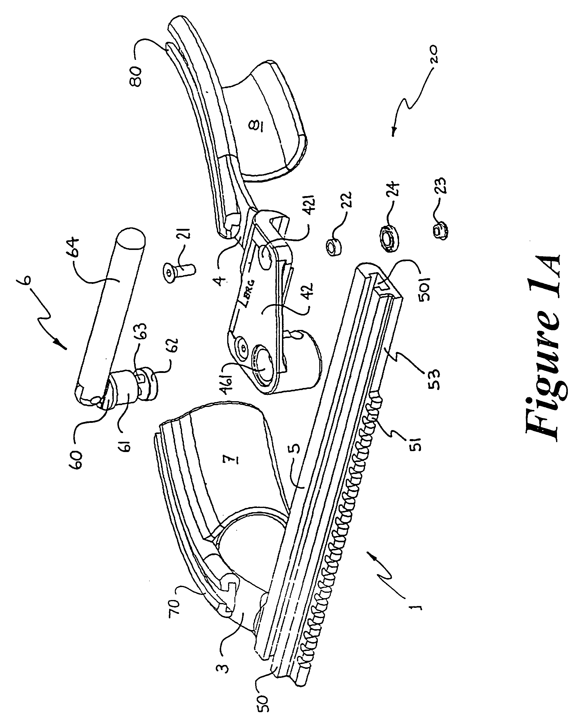 Surgical retractor having low-friction actuating means and contoured blade arms
