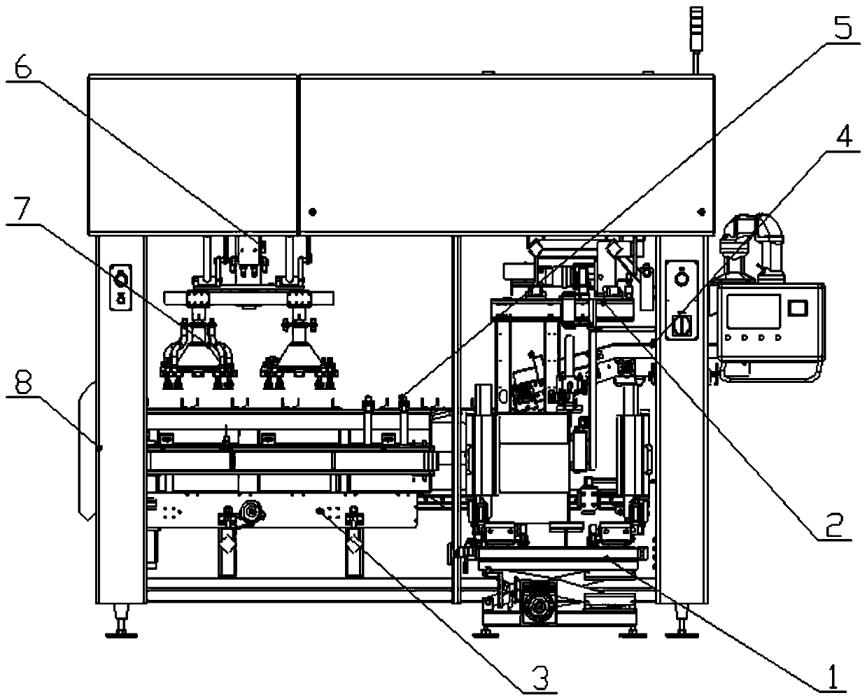 Box opening forming mechanism