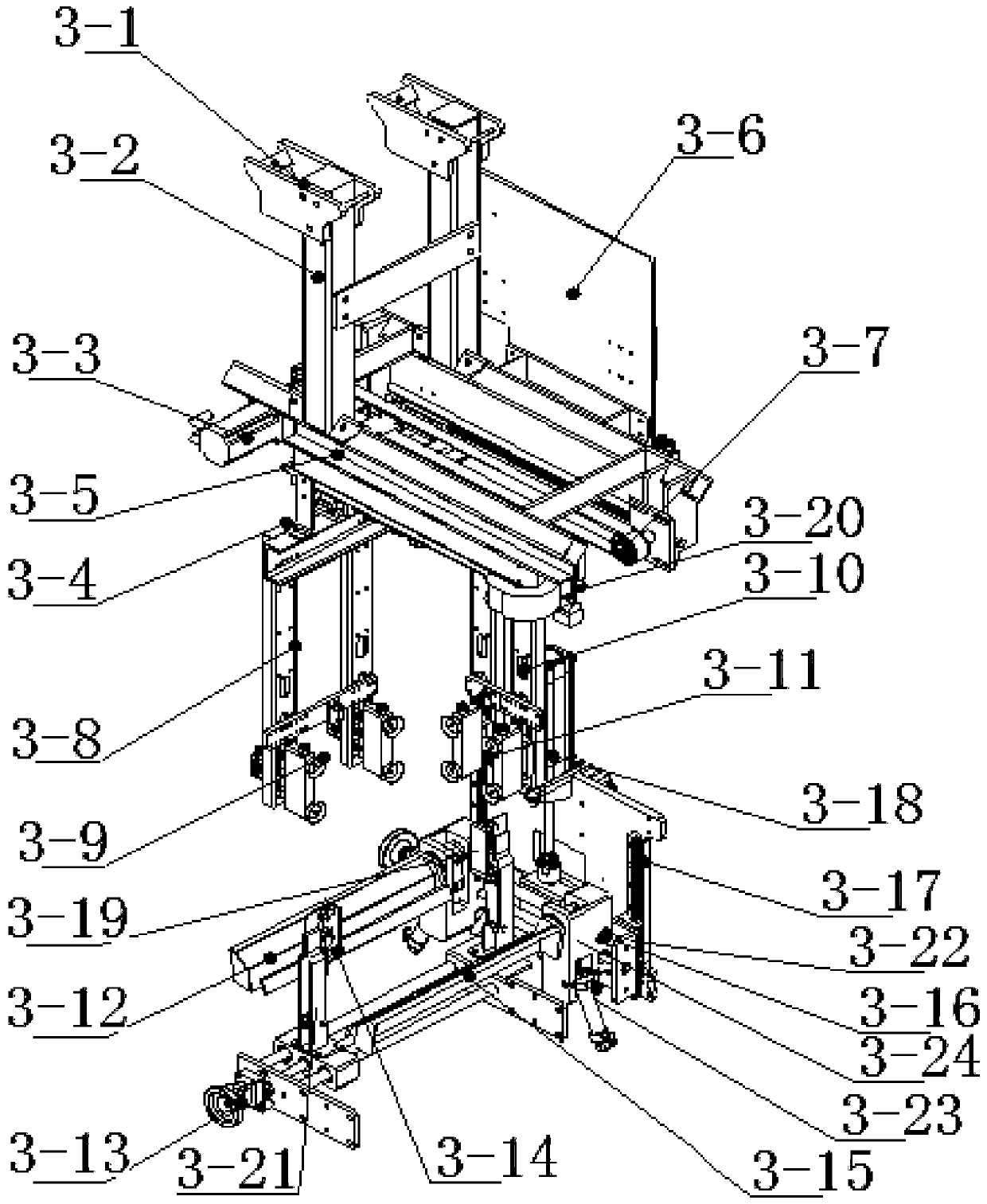 Box opening forming mechanism