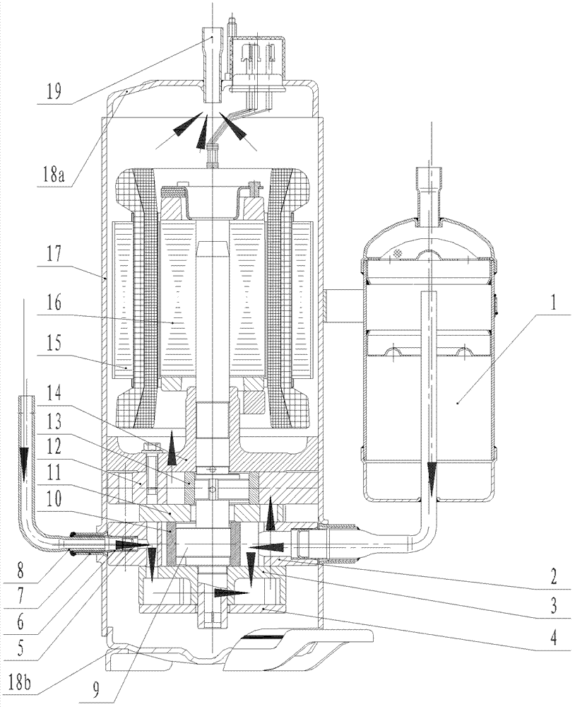 Compressor, air conditioning system with same and heat-pump water heater system