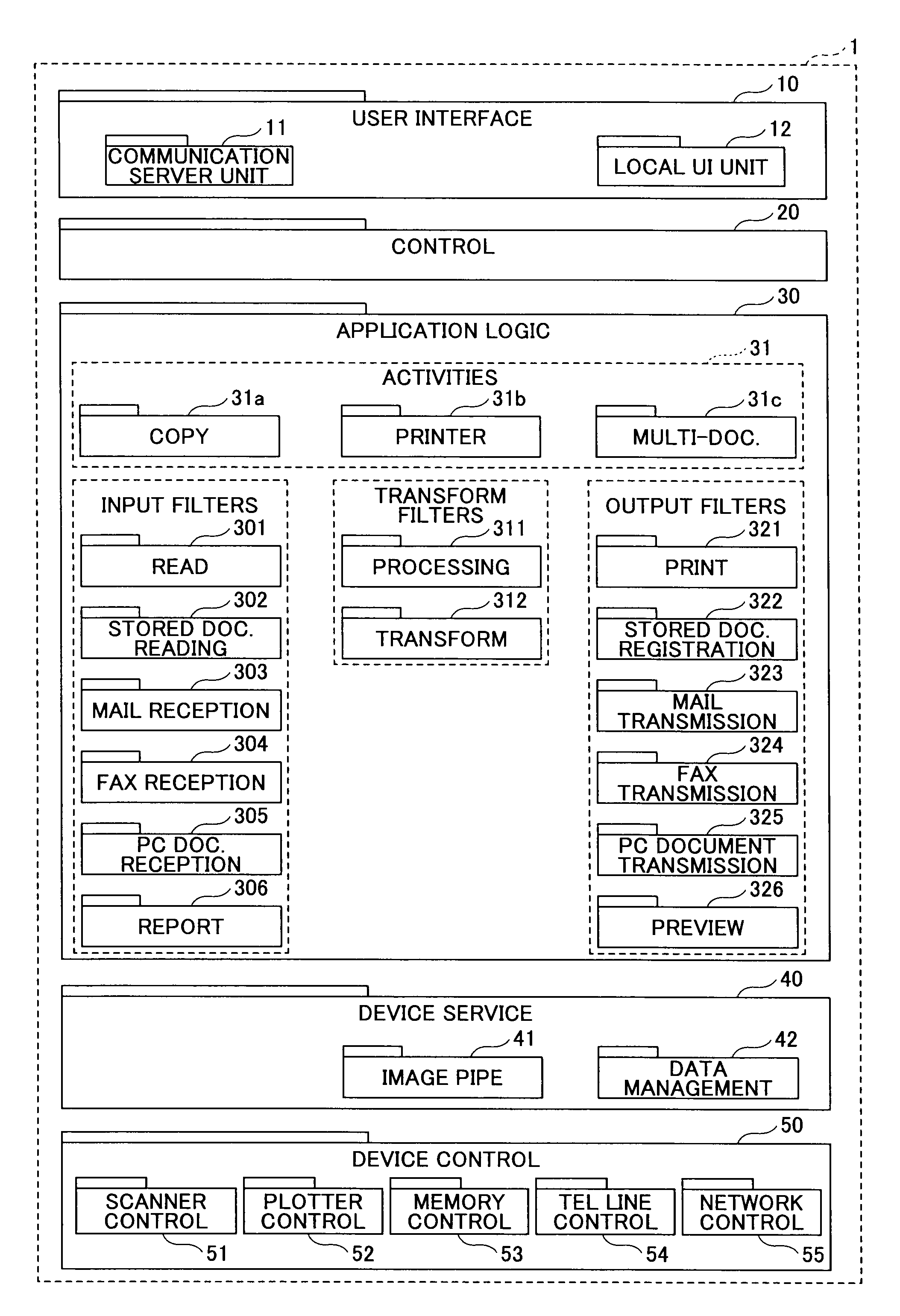 Image processing apparatus and application executing method