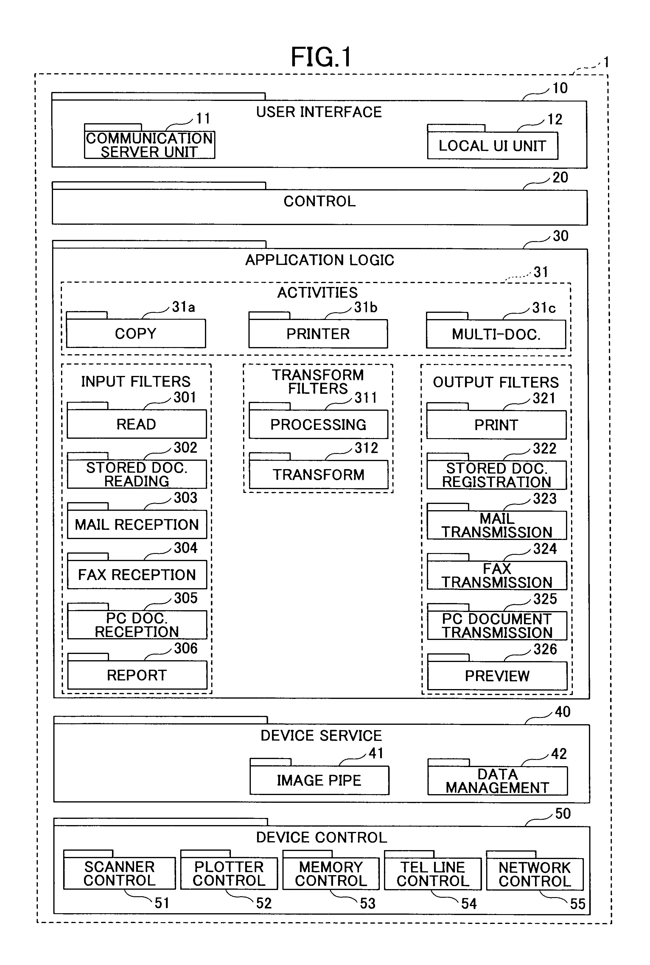 Image processing apparatus and application executing method