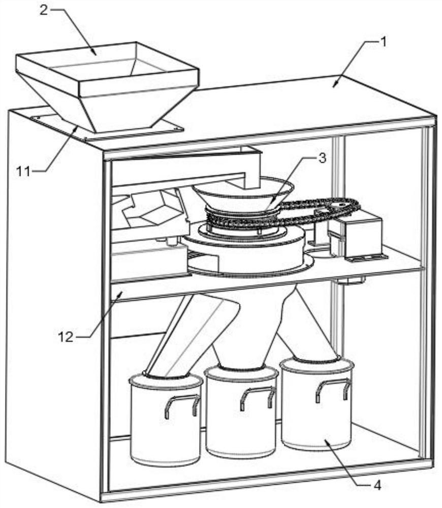 Three-equal-part division device