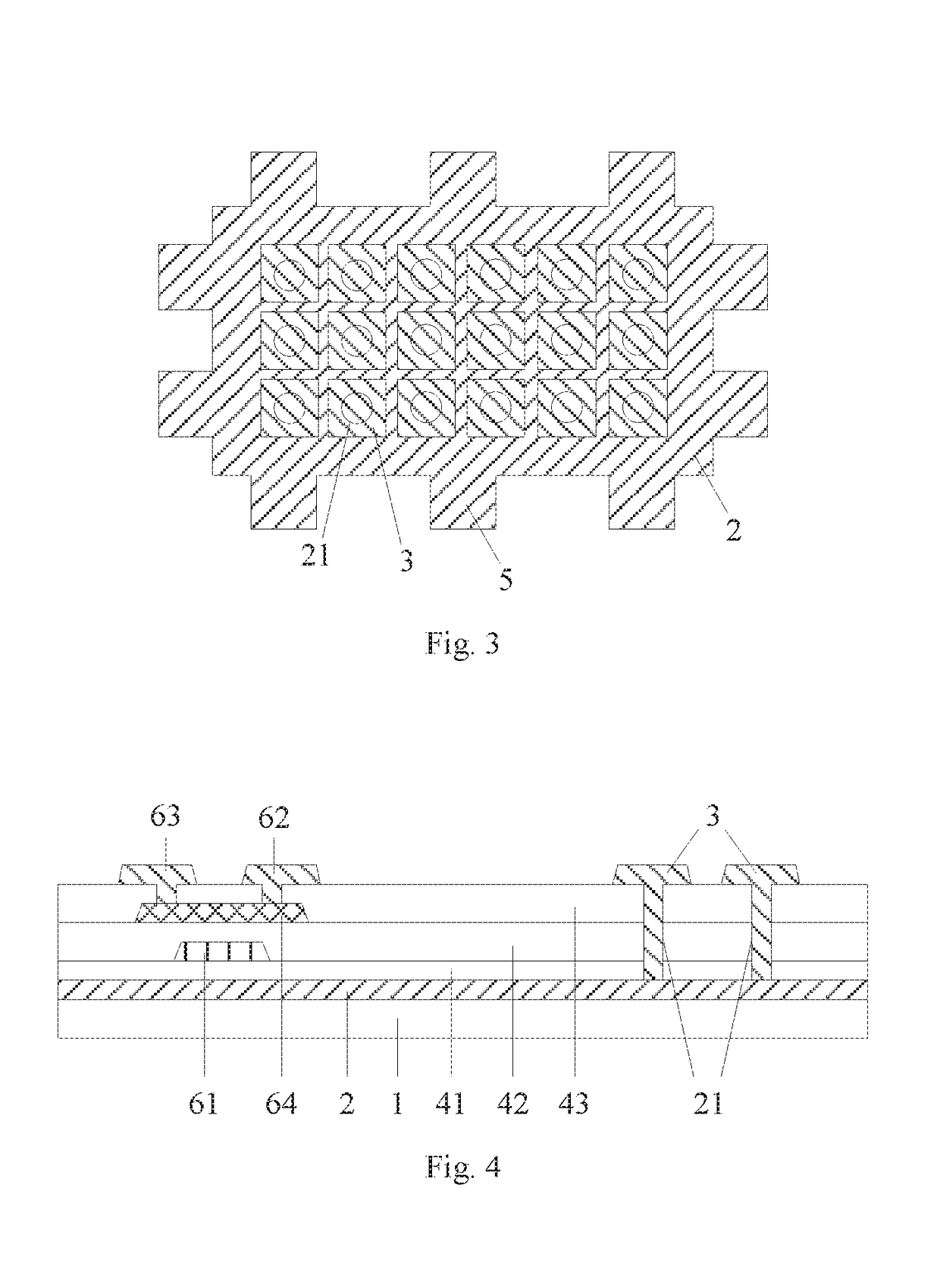 AMOLED display device and array substrate thereof