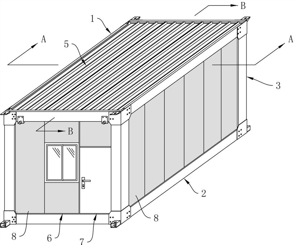 A fast-assembled lightweight box-panel house