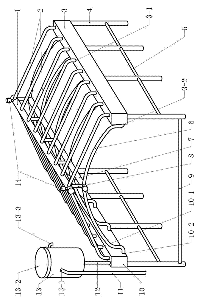Framework of agricultural greenhouse, with function of heat storage