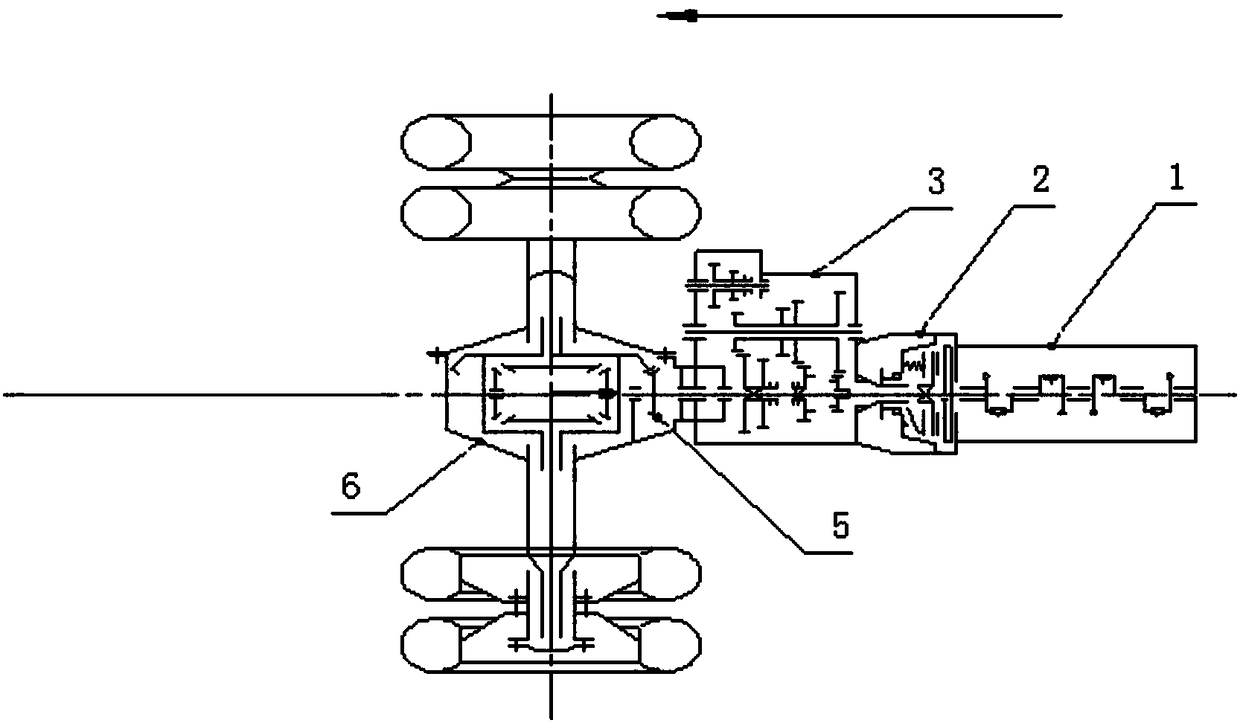 Rear rear drive bus chassis drive train
