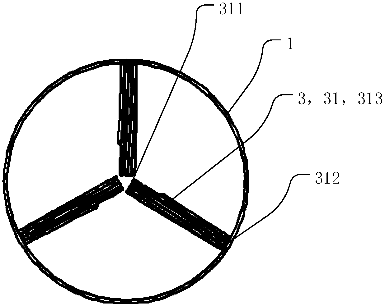 Magnetic coupling structure for wireless charging of autonomous underwater vehicle and autonomous underwater vehicle system