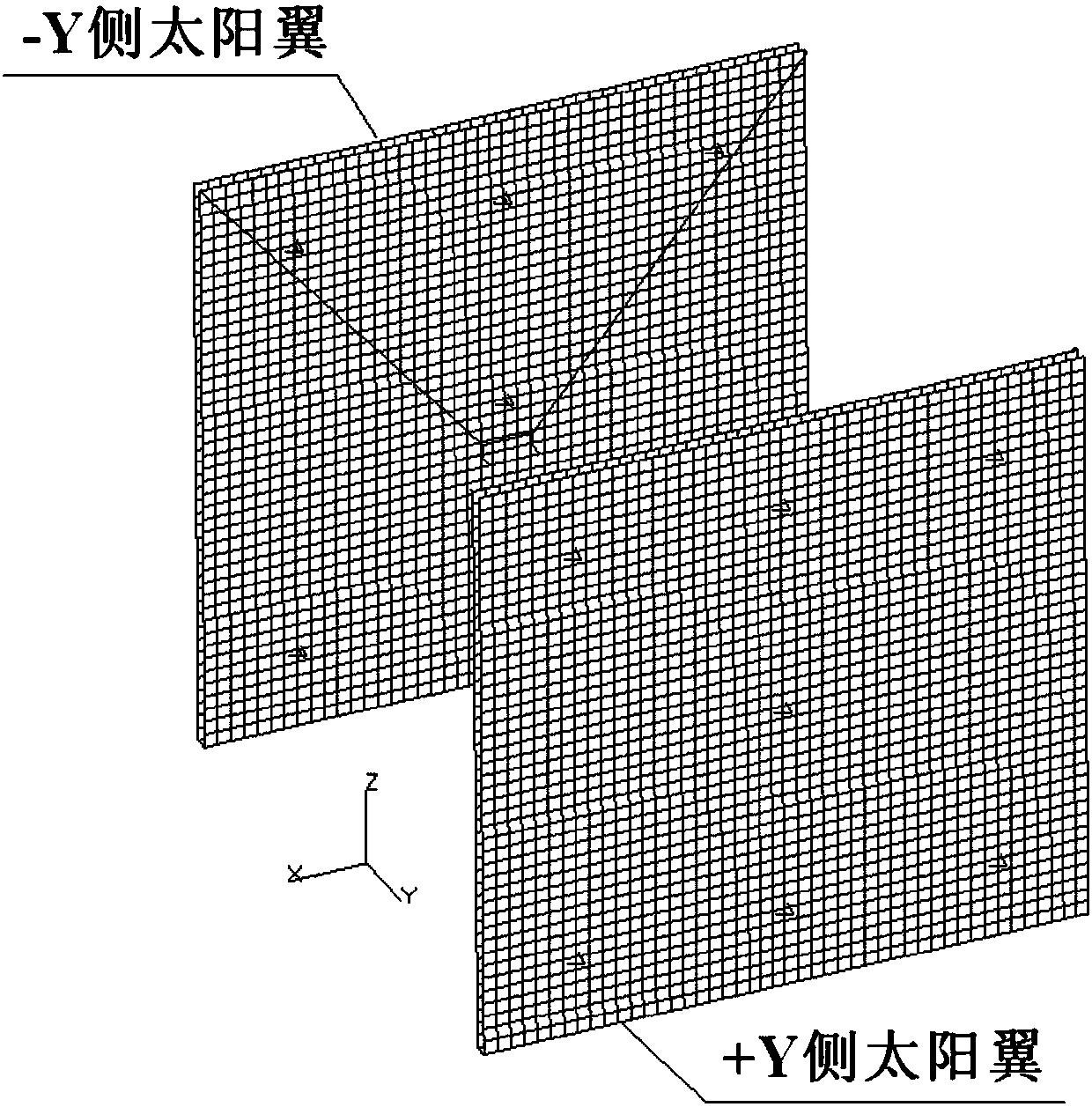 Secondary polycondensation method of finite element model of spacecraft