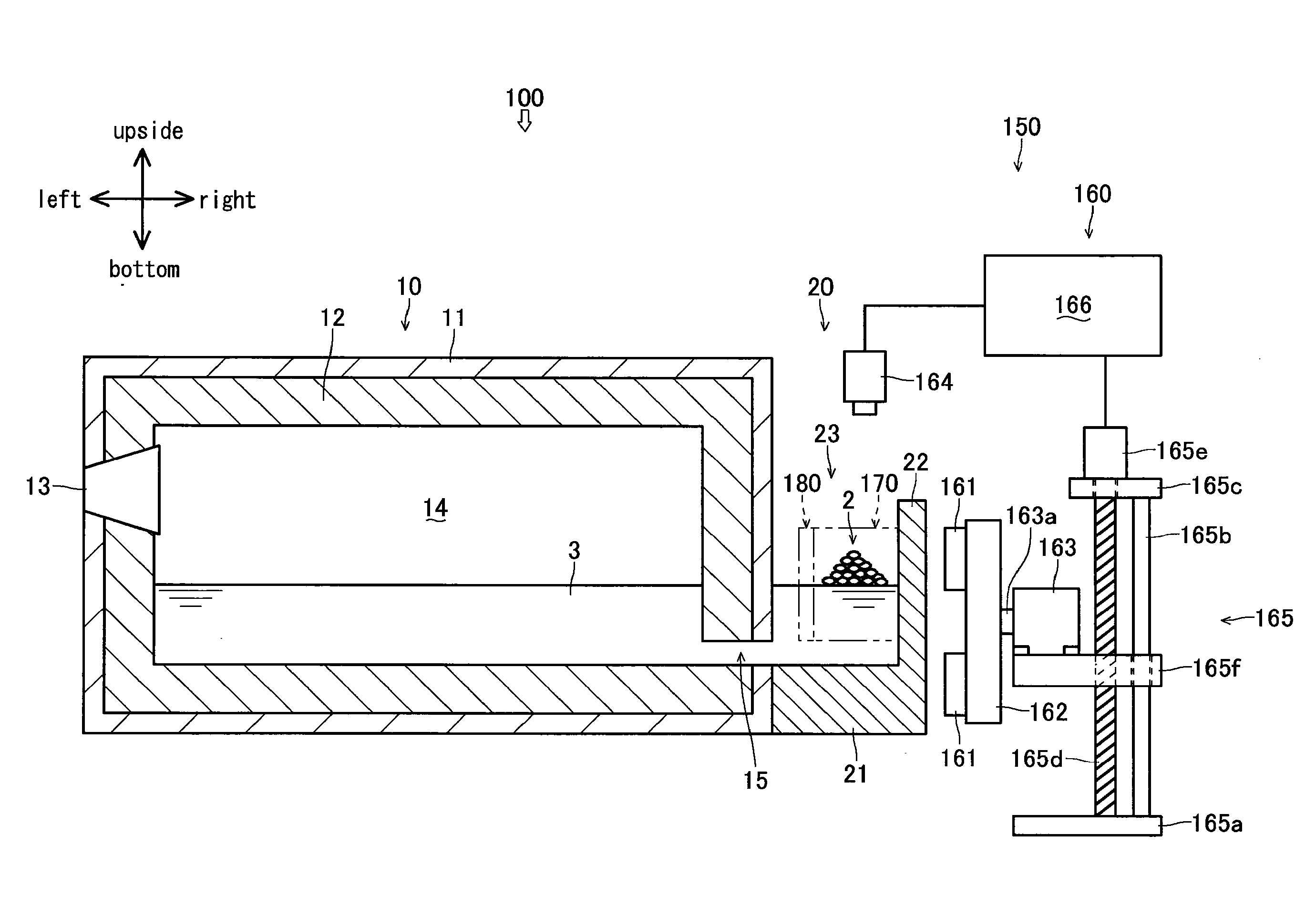 Agitation device, melting apparatus and melting method