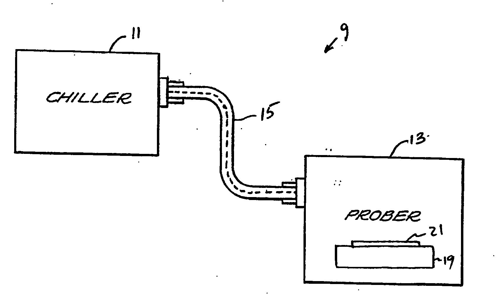 Apparatus and method for reducing electrical noise in a thermally controlled chuck