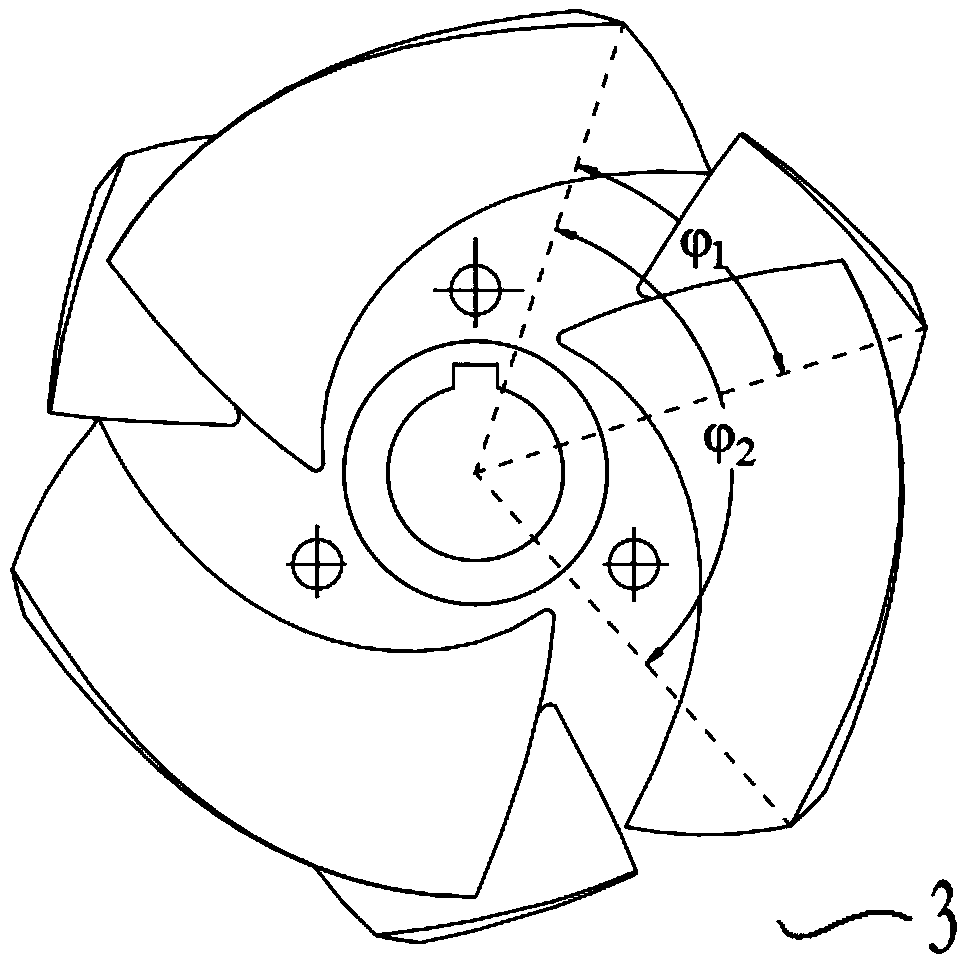 Centrifugal pump for suppressing cavitation surge