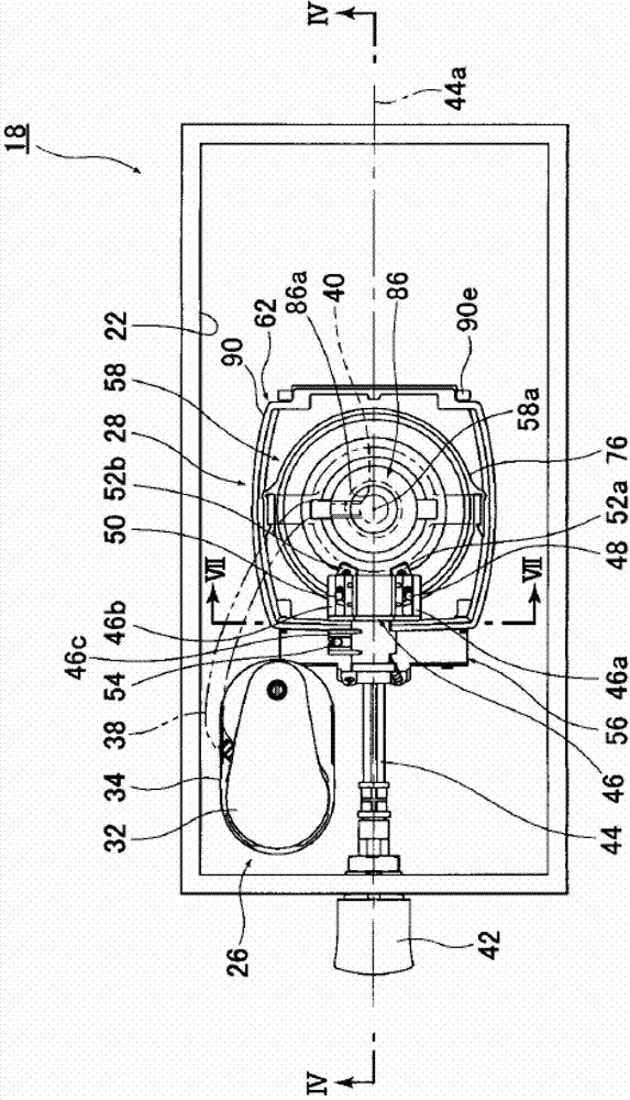 Water discharge valve device and flush water tank device with same