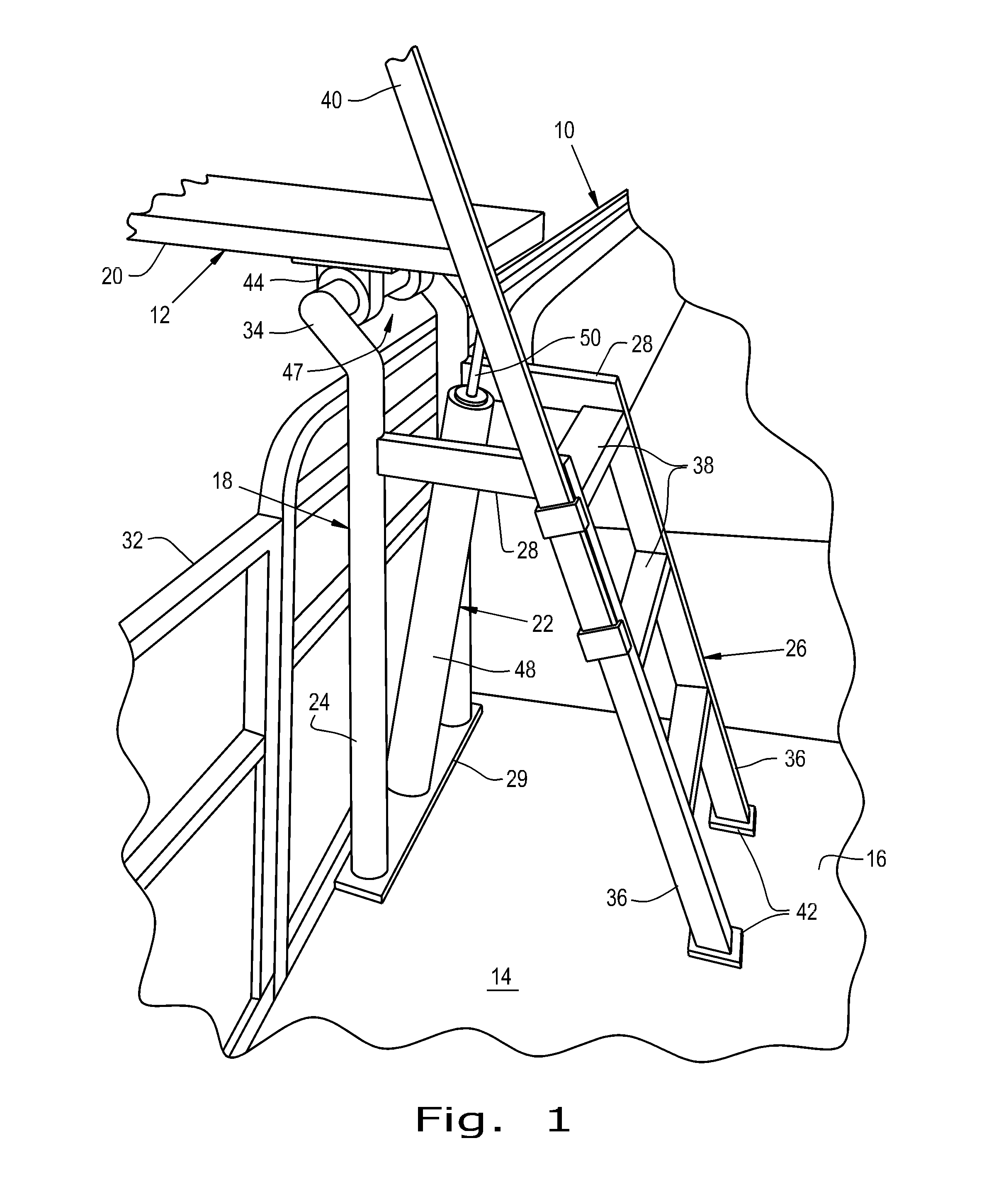 Diving board for use on a boat