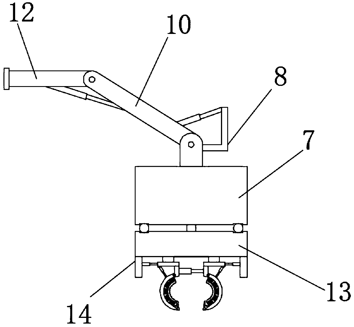 Seedling planting device for agricultural machinery