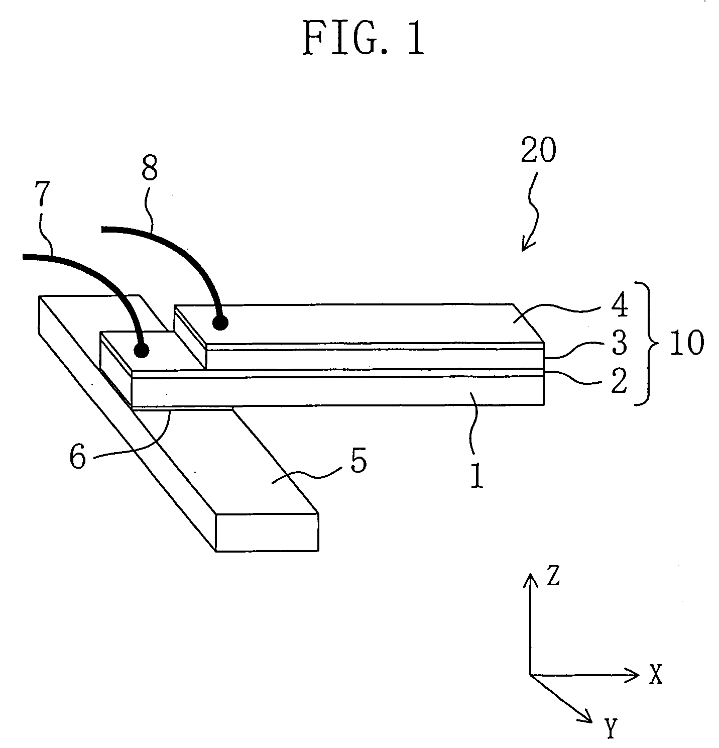 Piezoelectic element and method for manufacturing the same, and ink jet head and ink jet recording apparatus using the piezoelectric element