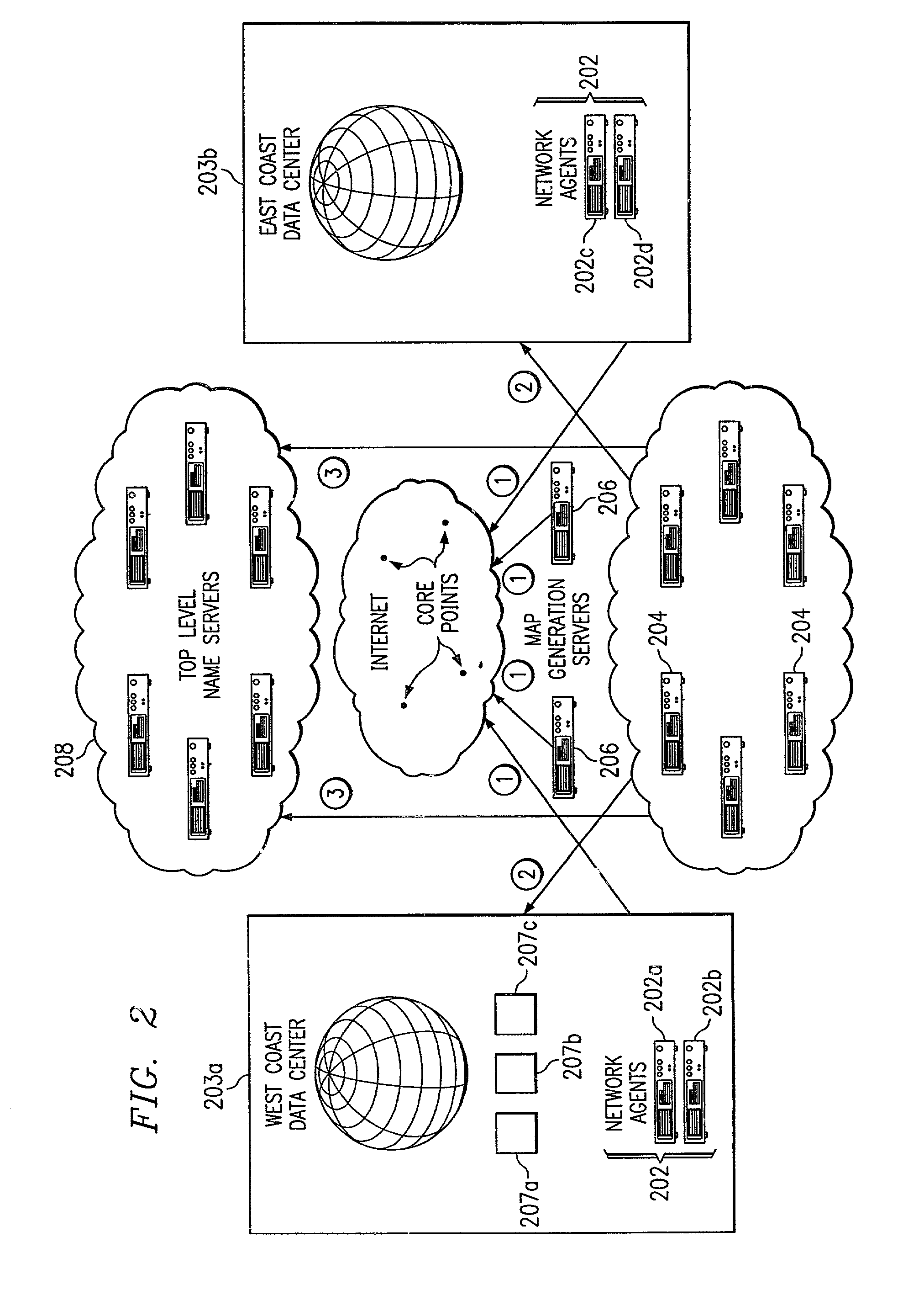 Method for extending a network map