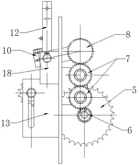 Power transmission mechanism of marking oscillating device