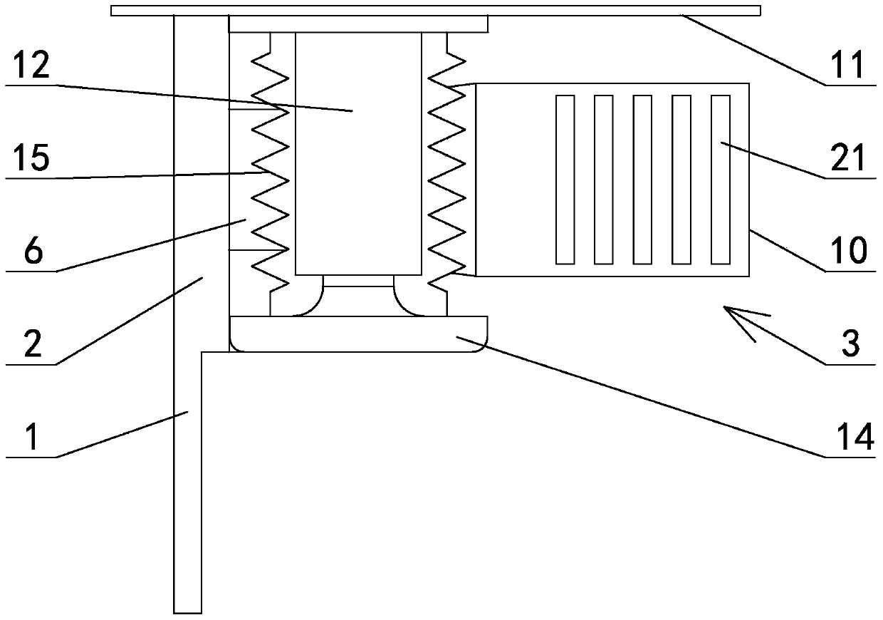 Container positioning guide rail mechanism for ship
