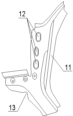 Automobile rear column plate assembly storing and transferring device