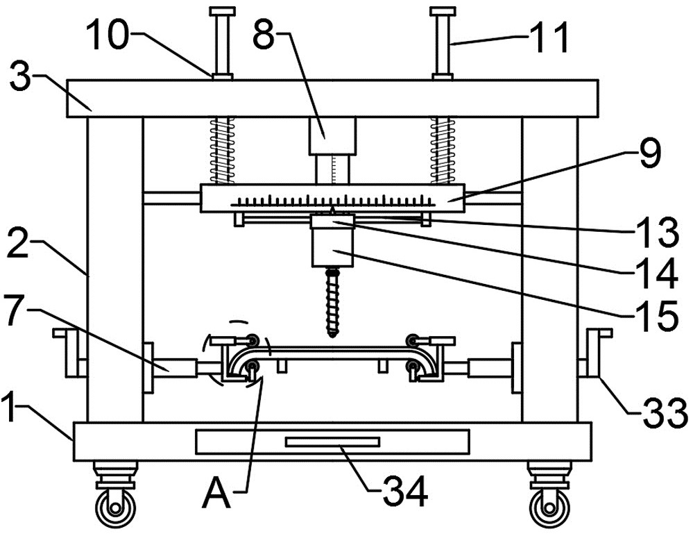 A flip-type automatic drilling machine for an intelligent pantograph carbon slide and its drilling method
