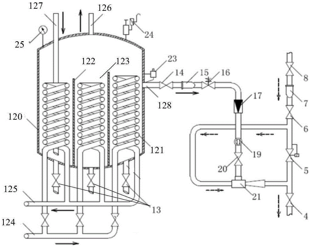 Ejecting oil return refrigerating system with oil liquid separator