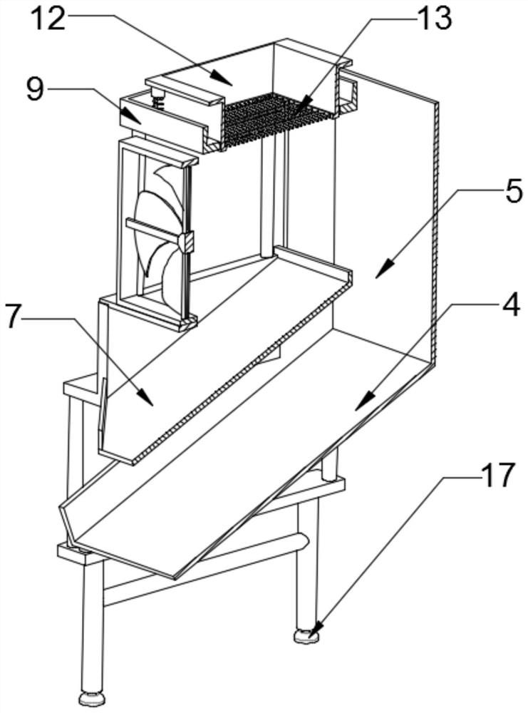 Impurity removing device for nut machining