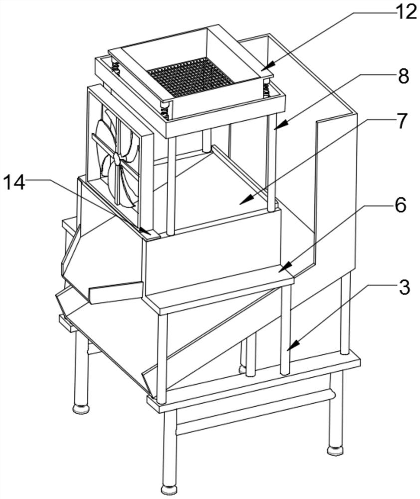 Impurity removing device for nut machining