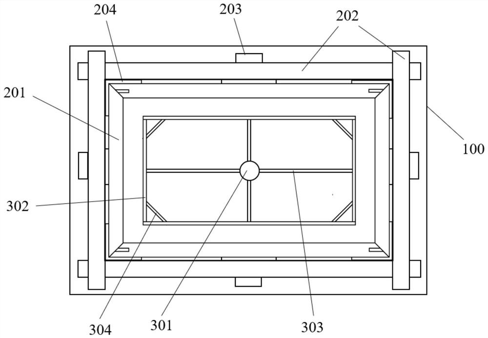 Mass concrete construction device and method in marine environment