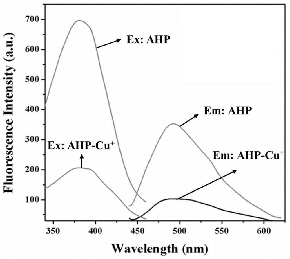 A method based on complexation to detect cu  <sup>+</sup> Fluorescent probes and their applications
