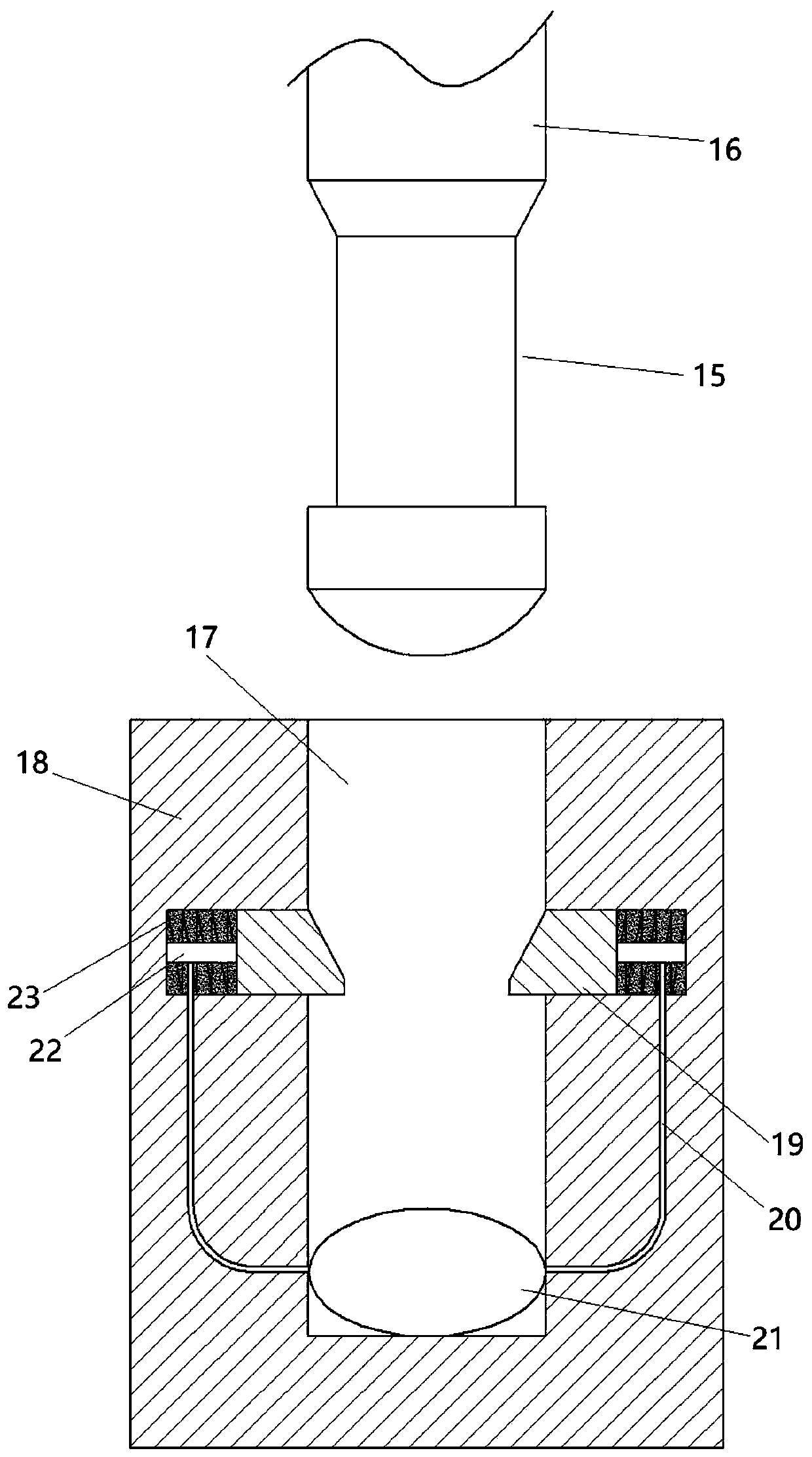 Secondary pile splicing construction method and terrace structure thereof