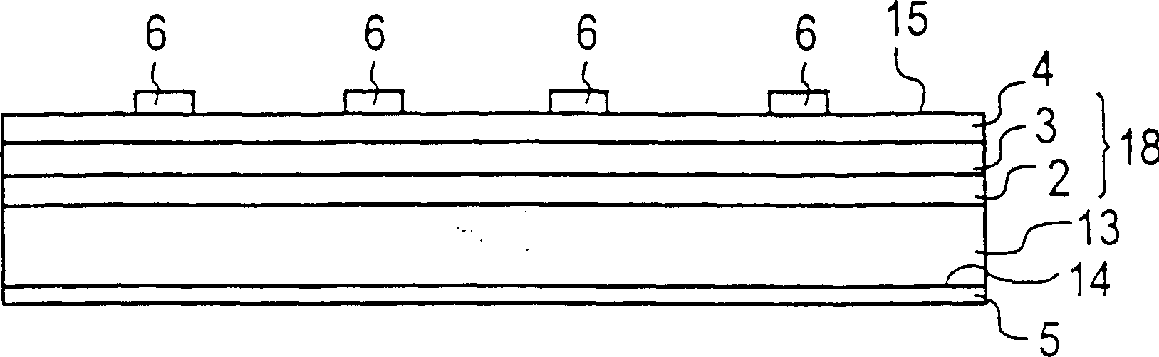 Process for producing light-emitting and/or light-receiving semiconductor body
