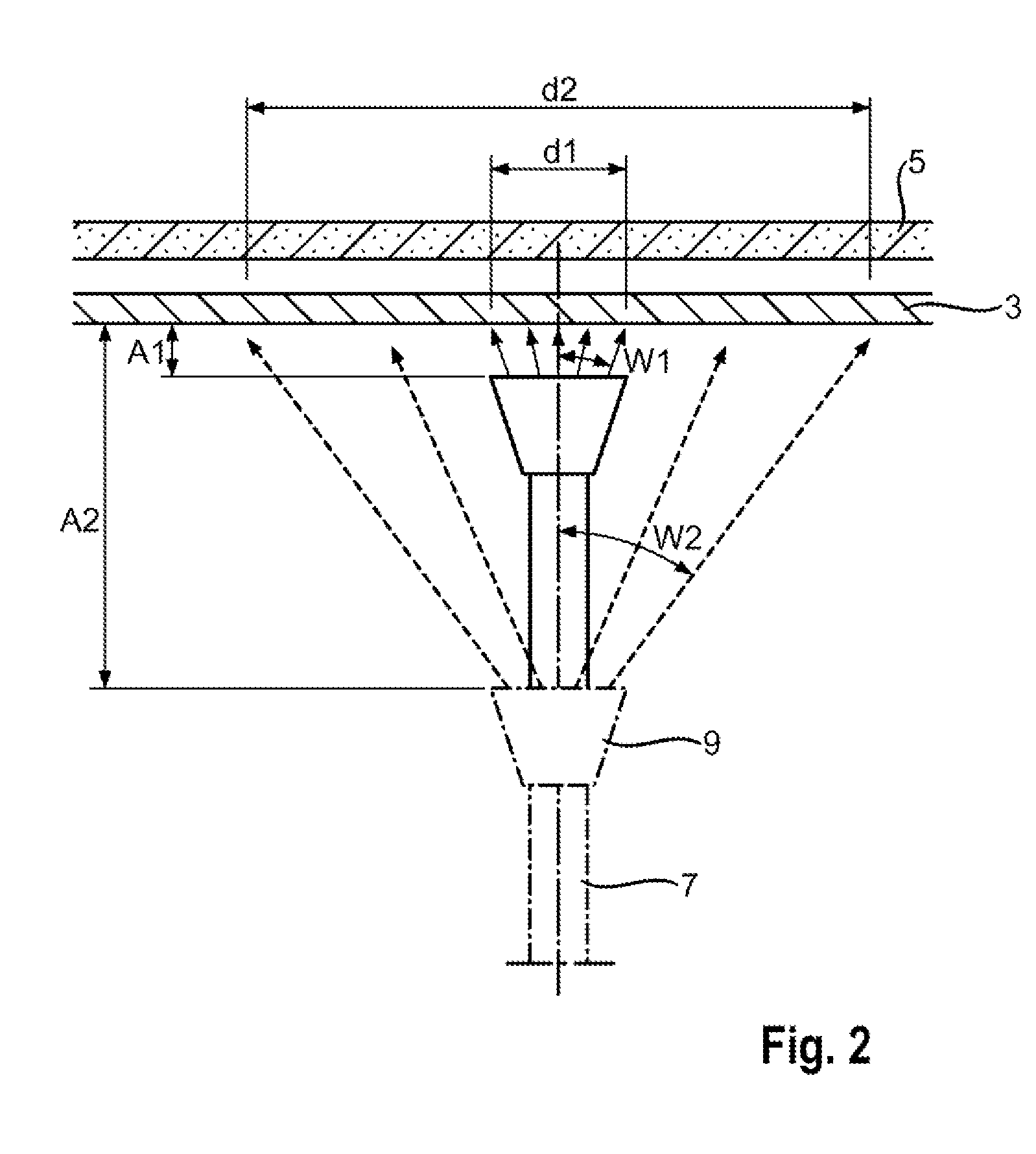 Device for depositing a layer on a semiconductor wafer by means of vapour deposition