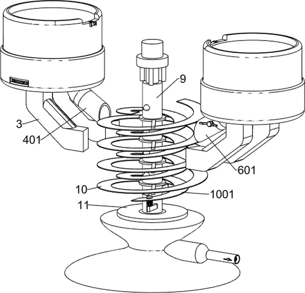 Efficient treatment device for solid waste lead slag of storage battery