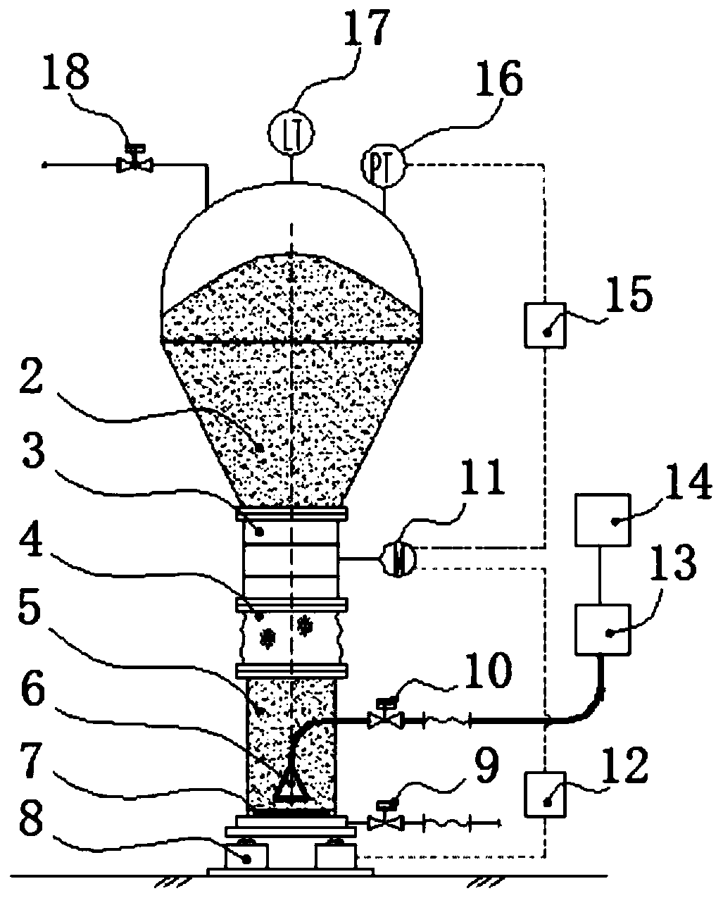 Fluidifying tank, blast furnace coal injecting device and system and a control method