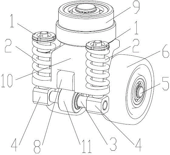 Balance wheel structure with damping function