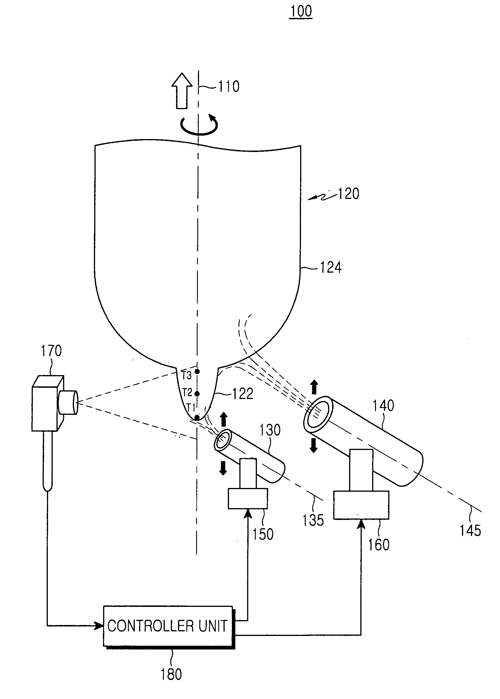 Vapor axial deposition apparatus and vapor axial deposition method