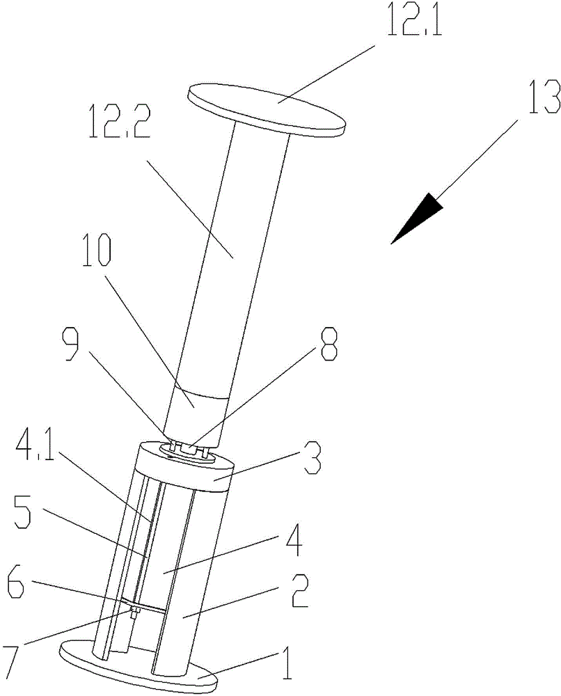 Combination die for machining filter casing assembly block