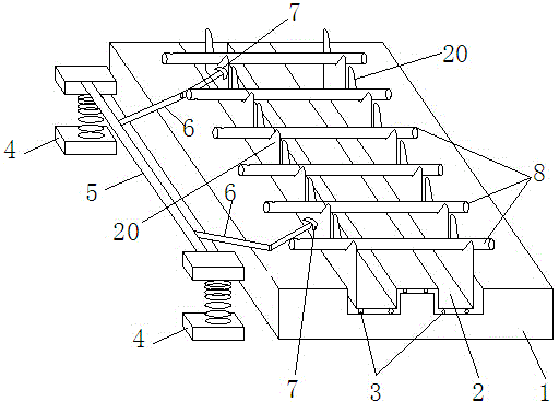 Conveying device used for conveying screw rod
