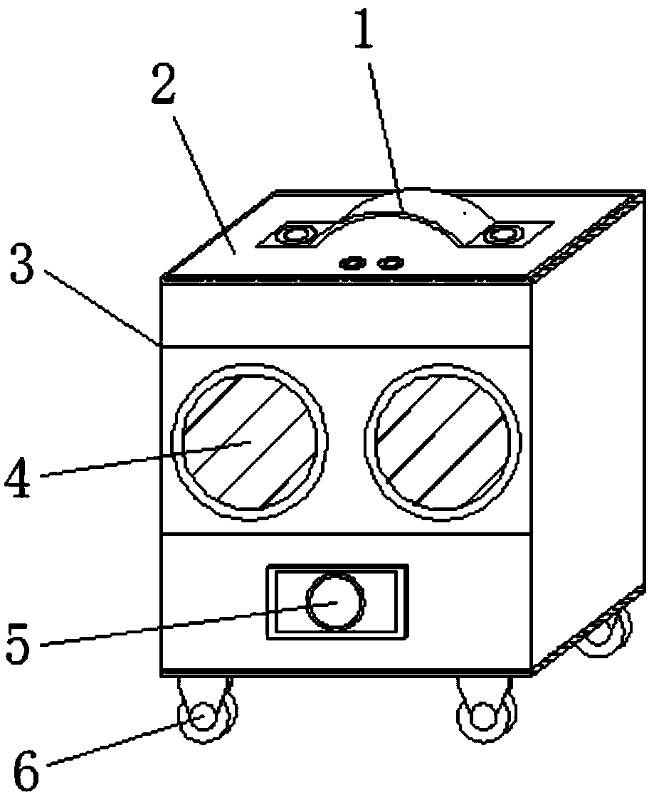 Intelligent storage battery shell with rolling wheels