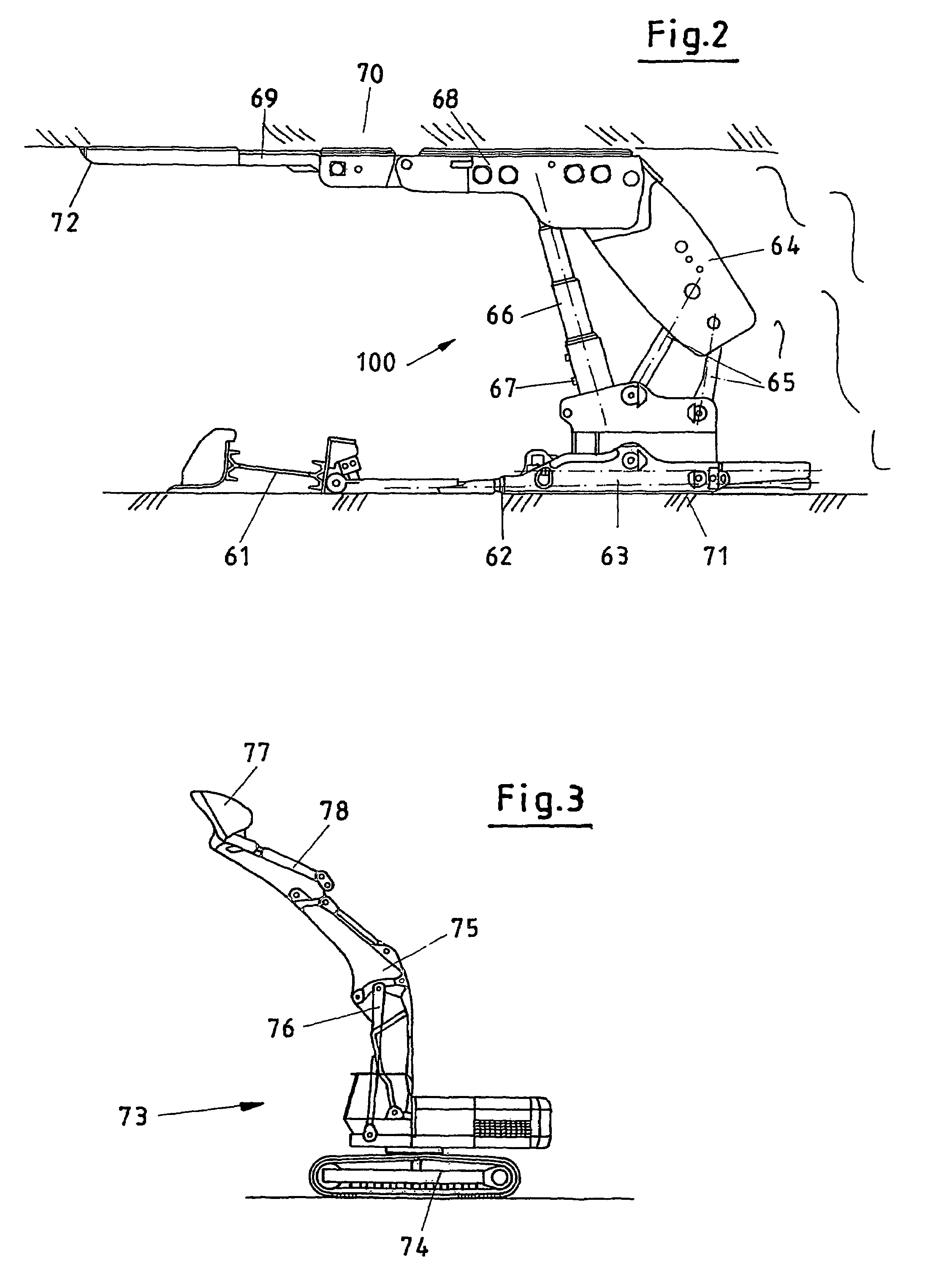 Method and device for pressure amplification in cylinders, in particular hydraulic rams
