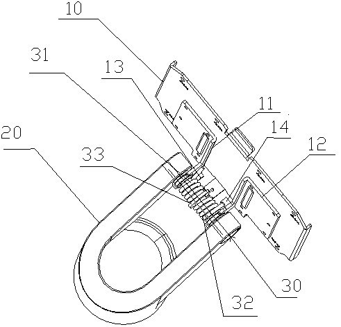 Rotating shaft structure for display folding bracket