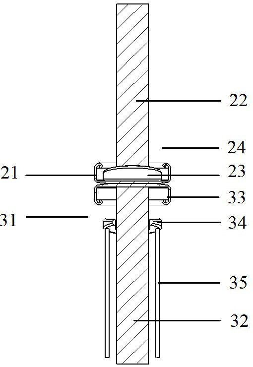 Bipolar longitudinal magnetic contact structure and vacuum arc-extinguishing chamber