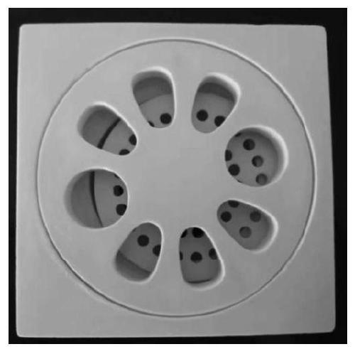 Ceramic floor drain and preparation method thereof