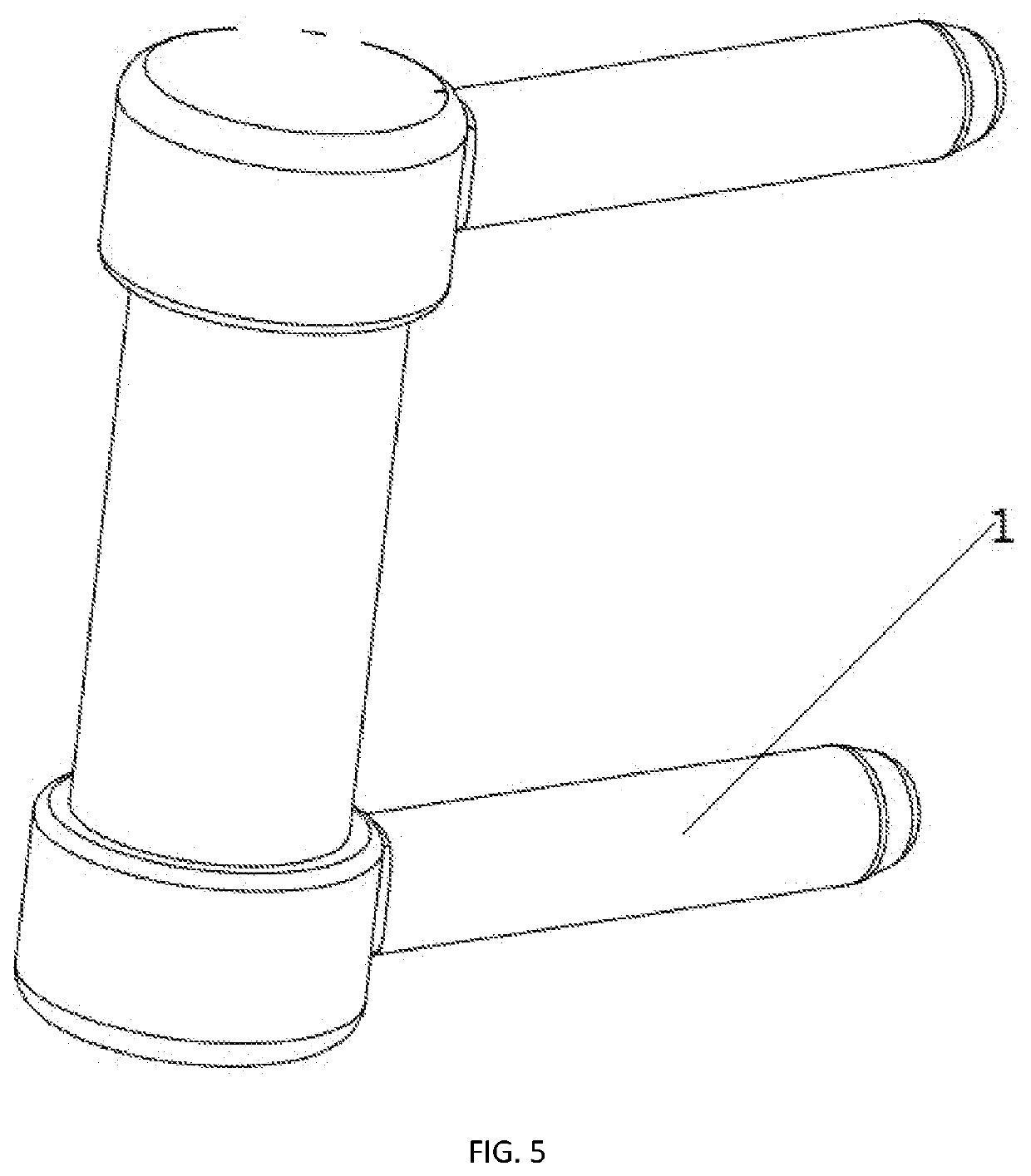 Combined semi-limiting multipolar artificial wrist joint