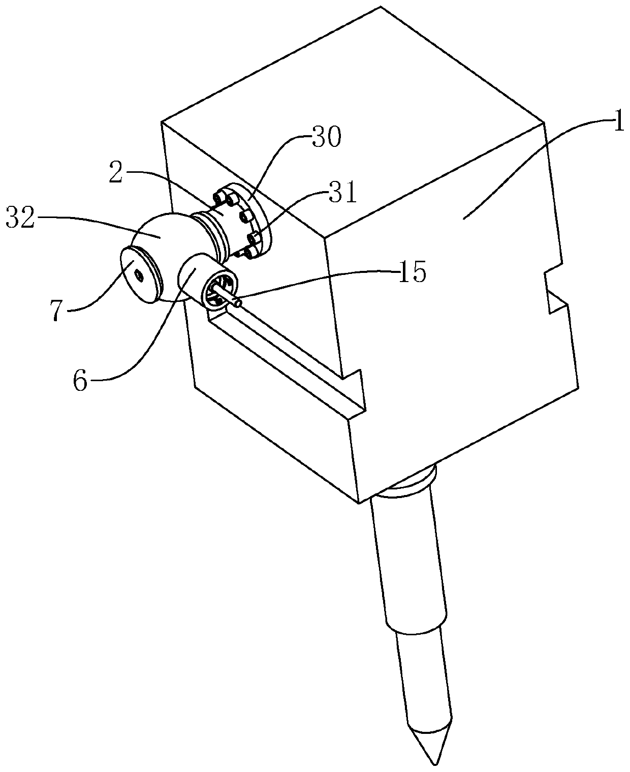 Breaking hammer hydraulic oil pipe connecting mechanism