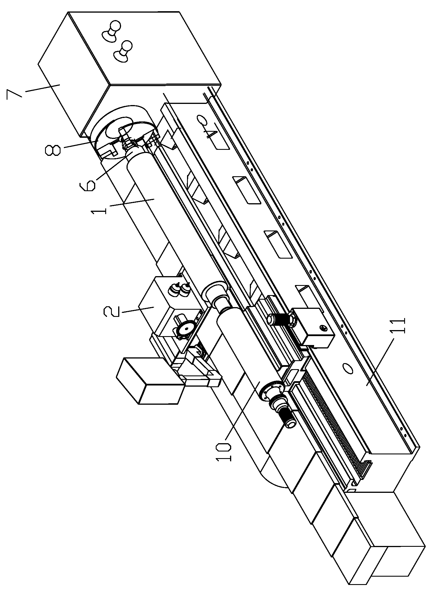 Method and device for processing multi-head laser disordered and textured roller surface