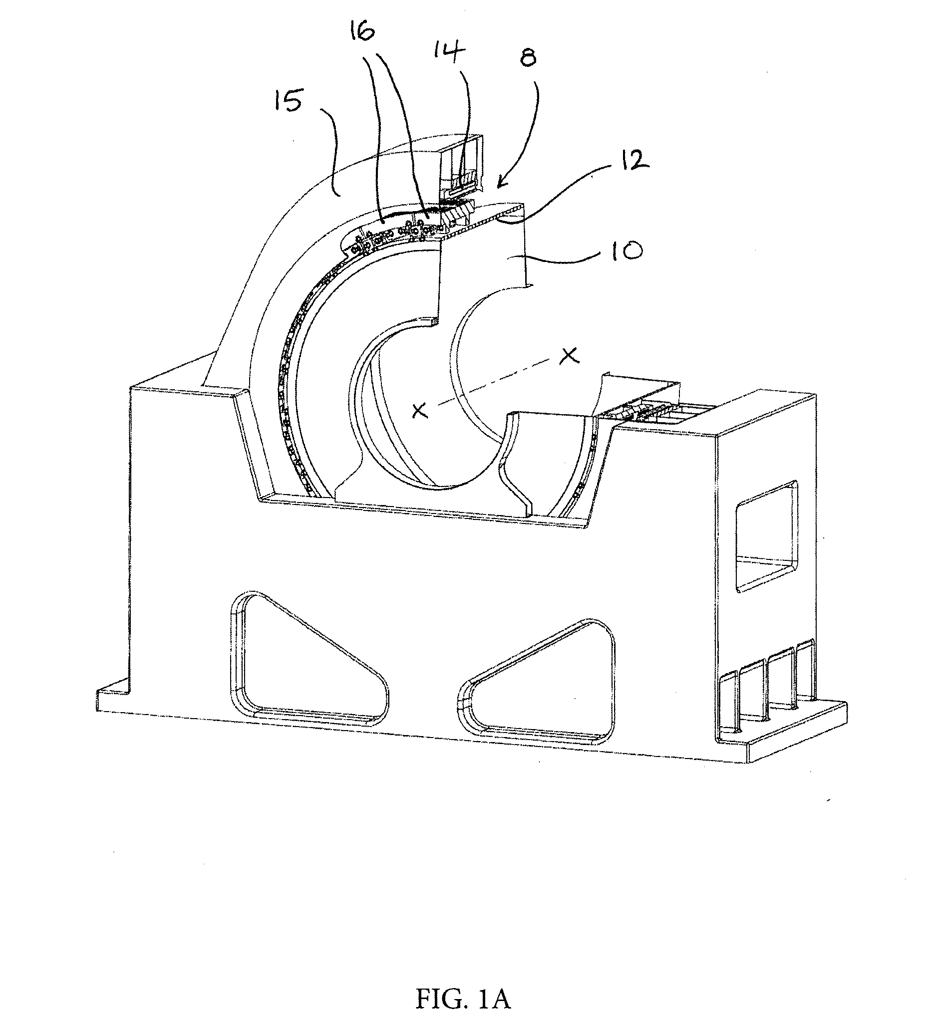 Gearless drive for a rotating electrical machine