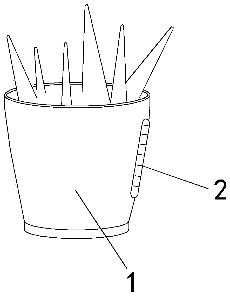 Flowerpot capable of displaying humidity of soil