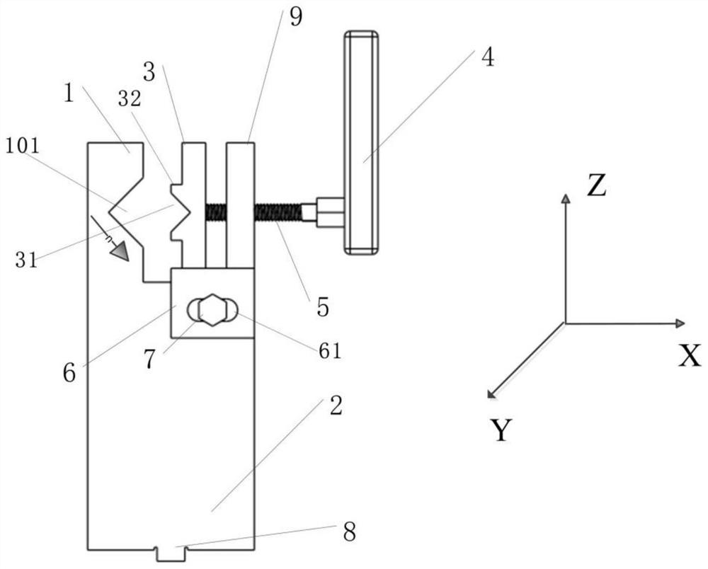 Form and position measurement flexible clamp and form and position measurement method for columnar part